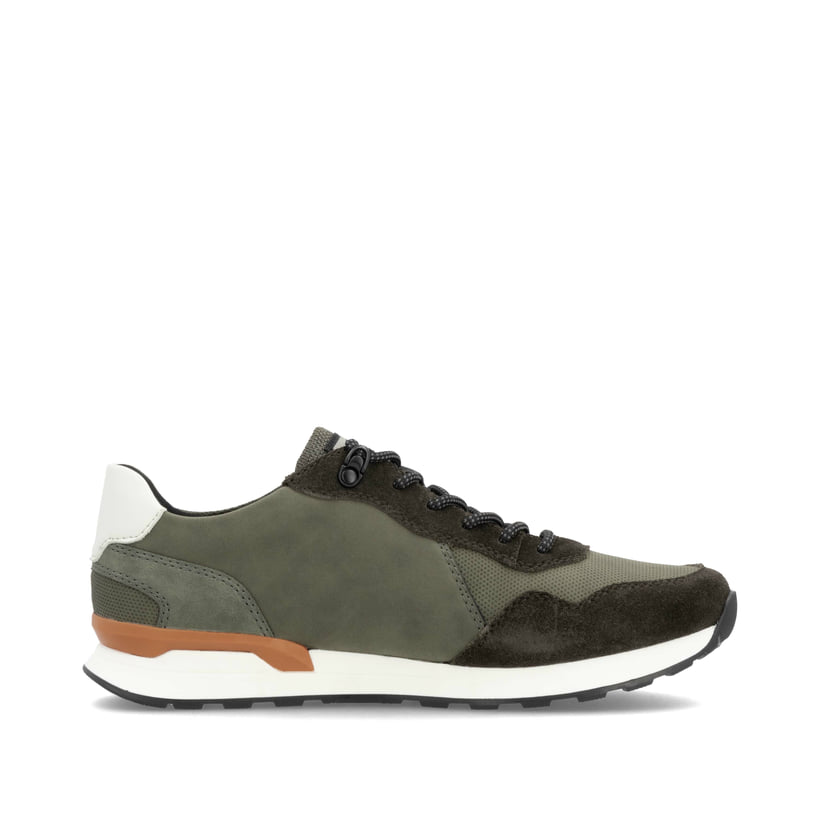 Rieker Artikelnummer U0310-54 Rieker Herren Sneaker Low grünbraun-schwarz Letzte 3 Tage