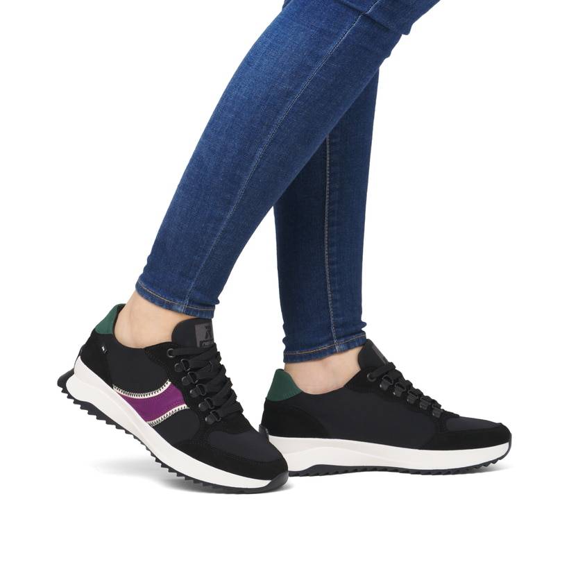 Rieker Artikelnummer W1305-00 Rieker Damen Sneaker Low asphaltschwarz JETZT KAUFEN