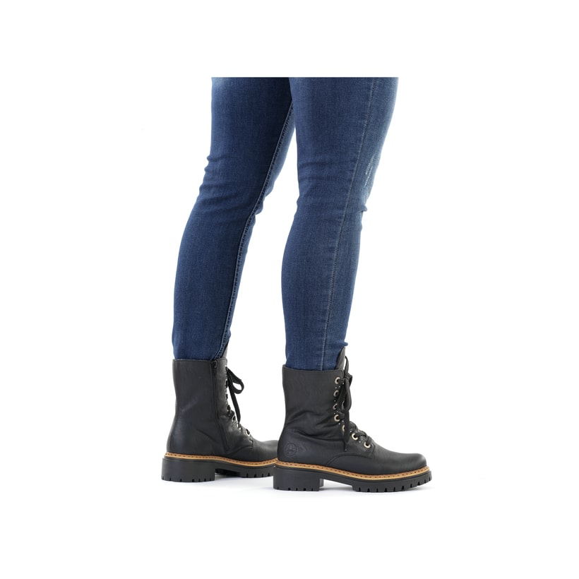 Rieker Artikelnummer 72612-00 Rieker Damen Biker Boots graphitschwarz Zeitbegrenzte Promotion