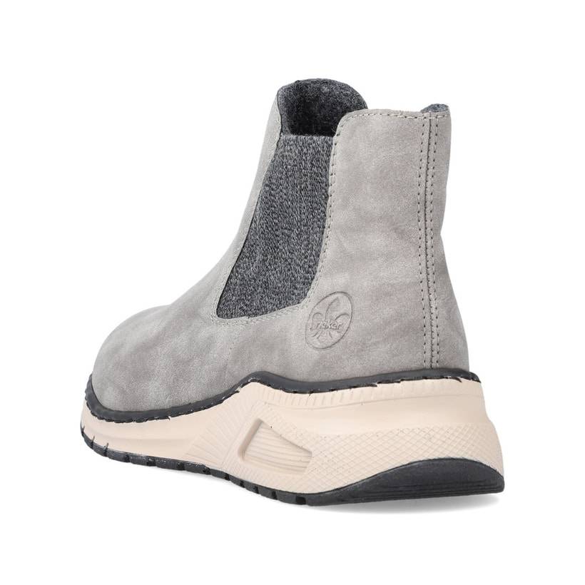 Rieker Artikelnummer M4944-40 Rieker Damen Chelsea Boots silbergrau Bis zu 50% Rabatt