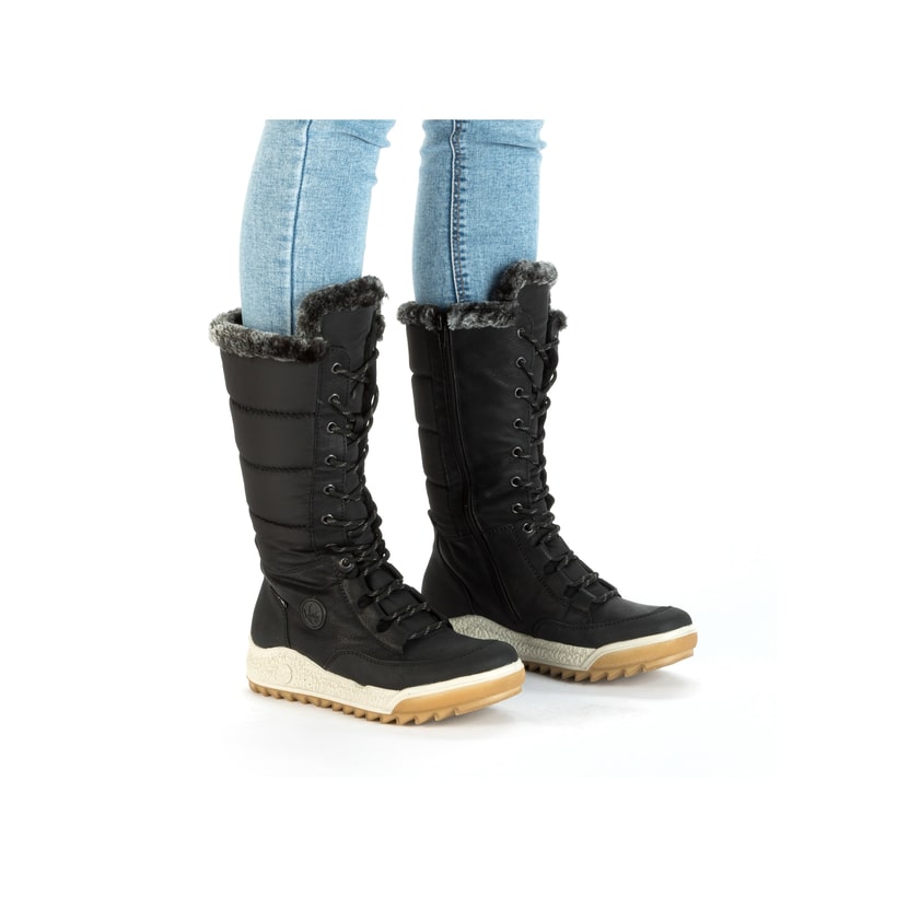 Rieker Artikelnummer Y4760-00 Rieker Damen Hochschaftstiefel asphaltschwarz Nur für heute