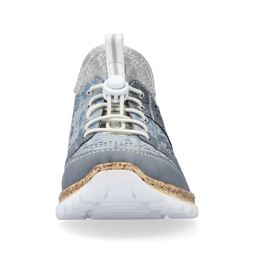 Rieker Artikelnummer N4255-12 Rieker Damen Slipper metallic-blau Vierteljährliche Förderung