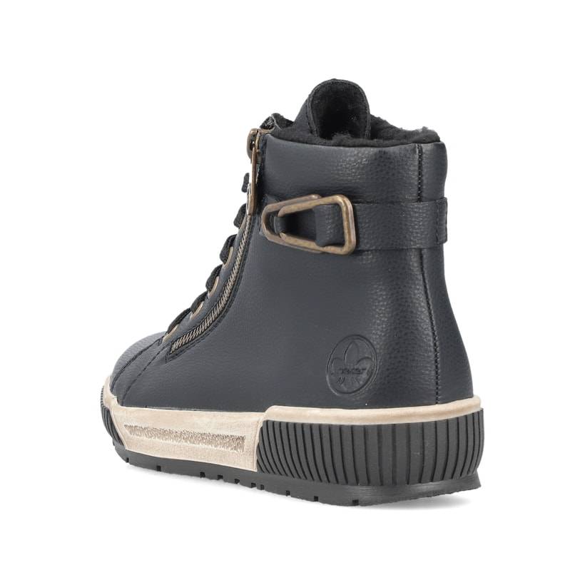 Rieker Artikelnummer N0708-00 Rieker Damen Schnürstiefel asphaltschwarz Bis zu 55% Rabatt