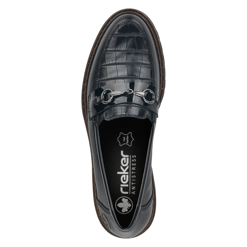 Rieker Artikelnummer 54862-01 Rieker Damen Loafer graphitschwarz Nur noch ein Tag übrig