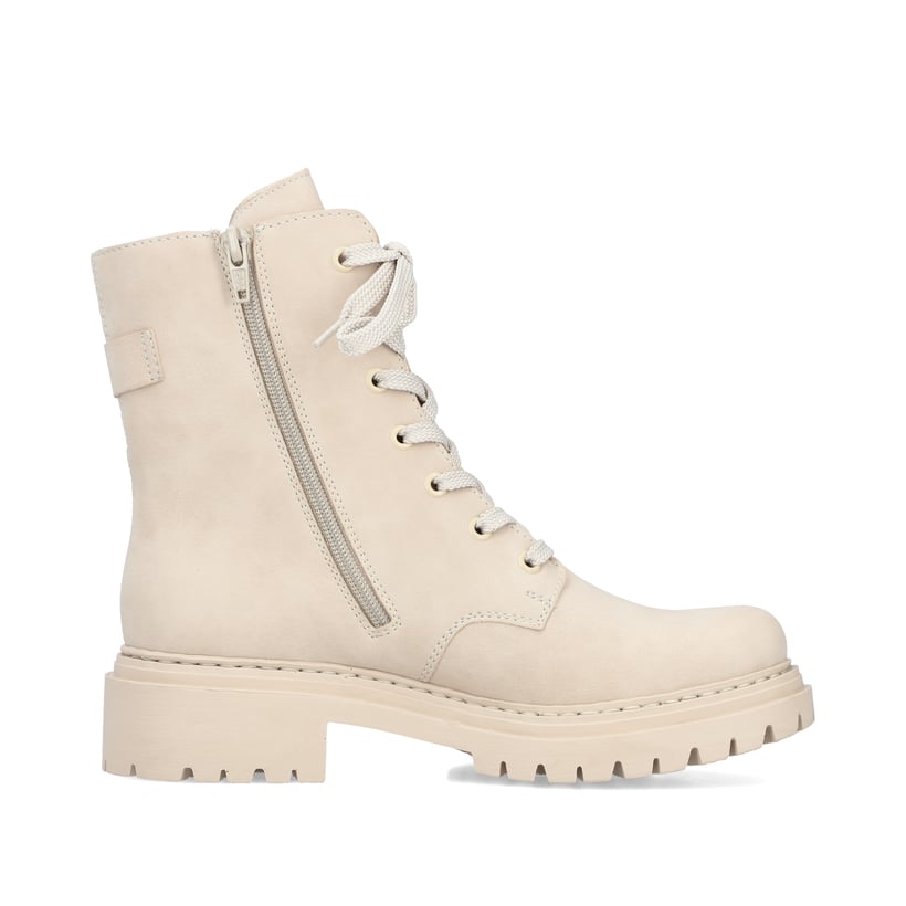 Rieker Artikelnummer 72631-63 Rieker Damen Biker Boots hellbeige 50% Rabatt mit kostenlosem Versand
