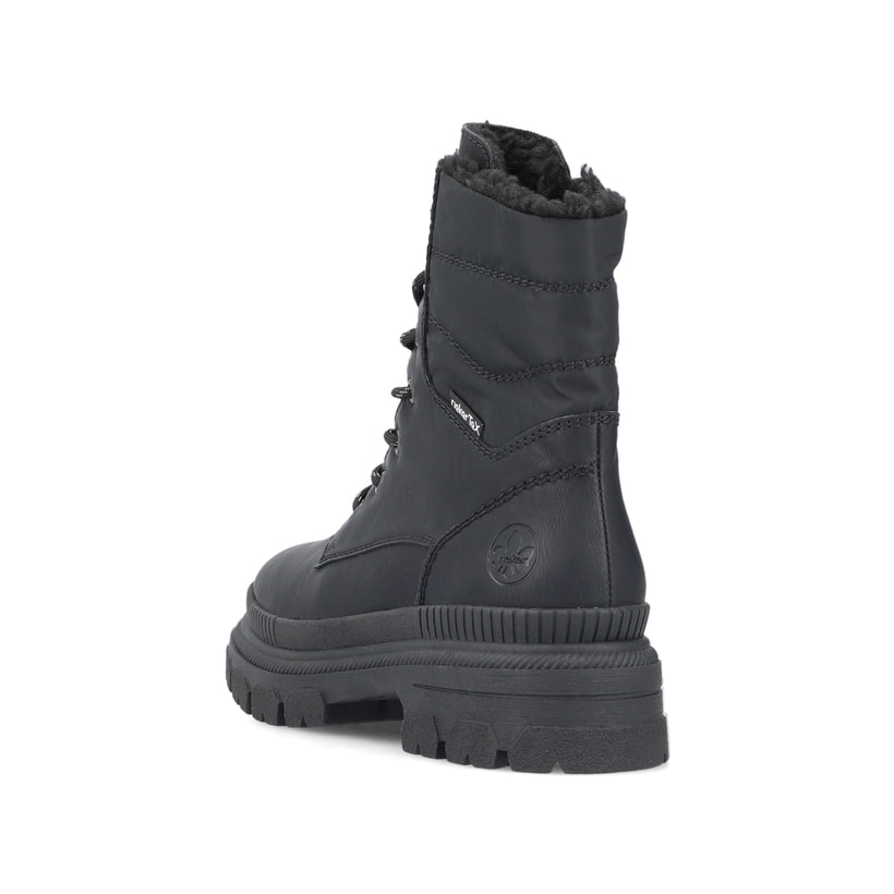 Rieker Artikelnummer Y9331-00 Rieker Damen Schnürstiefel nachtschwarz Fabrikladen