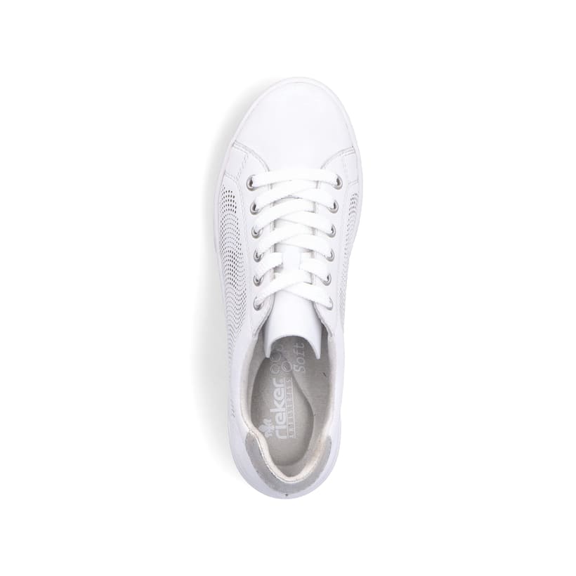 Rieker Artikelnummer 45606-80 Rieker Damen Sneaker Low reinweiss Speichern exportieren