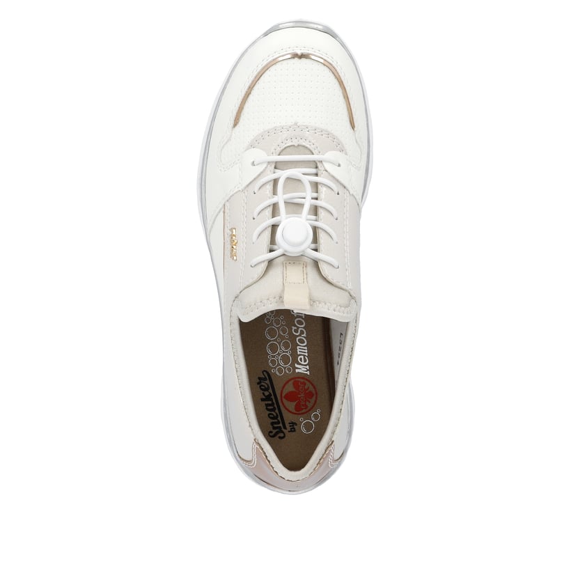 Rieker Artikelnummer L3294-80 Rieker Damen Slipper cremeweiss Im Verkauf