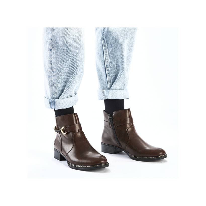 Rieker Artikelnummer 73487-25 Rieker Damen Stiefeletten schokobraun 2025