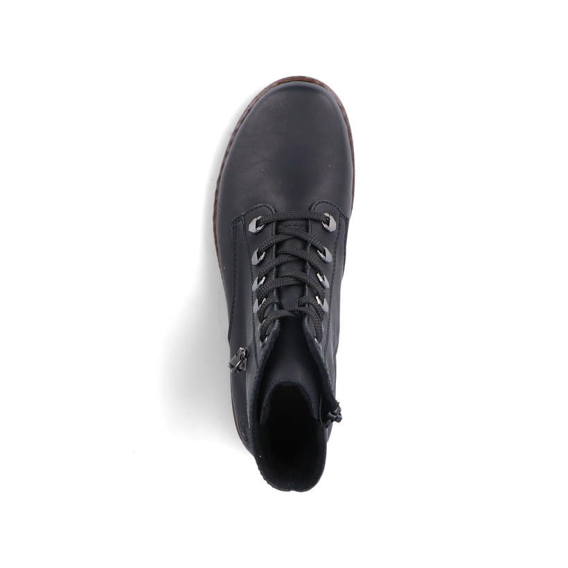 Rieker Artikelnummer 75142-01 Rieker Damen Schnürstiefel carbonschwarz Online