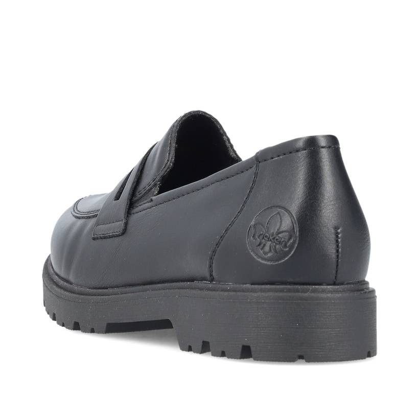 Rieker Artikelnummer 45560-02 Rieker Damen Slipper schwarz Auslauf