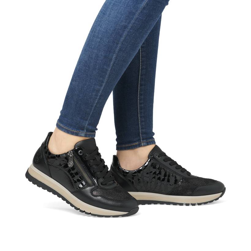 Rieker Artikelnummer 49003-00 Rieker Damen Sneaker Low urbanschwarz Verkauf
