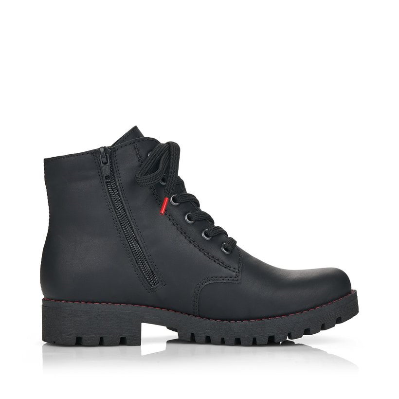 Rieker Artikelnummer 785M1-00 Rieker Damen Schnürstiefel mattschwarz im Angebot