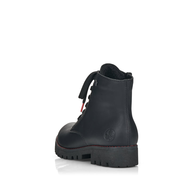 Rieker Artikelnummer 785M1-00 Rieker Damen Schnürstiefel mattschwarz im Angebot