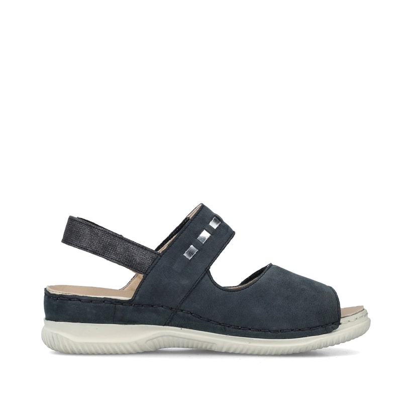 Rieker Artikelnummer V7473-14 Rieker Damen Riemchensandalen stahlblau Schlussverkauf