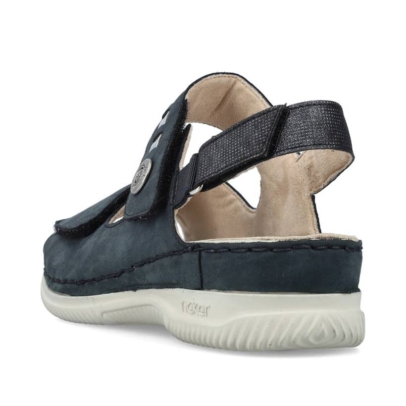 Rieker Artikelnummer V7473-14 Rieker Damen Riemchensandalen stahlblau Schlussverkauf