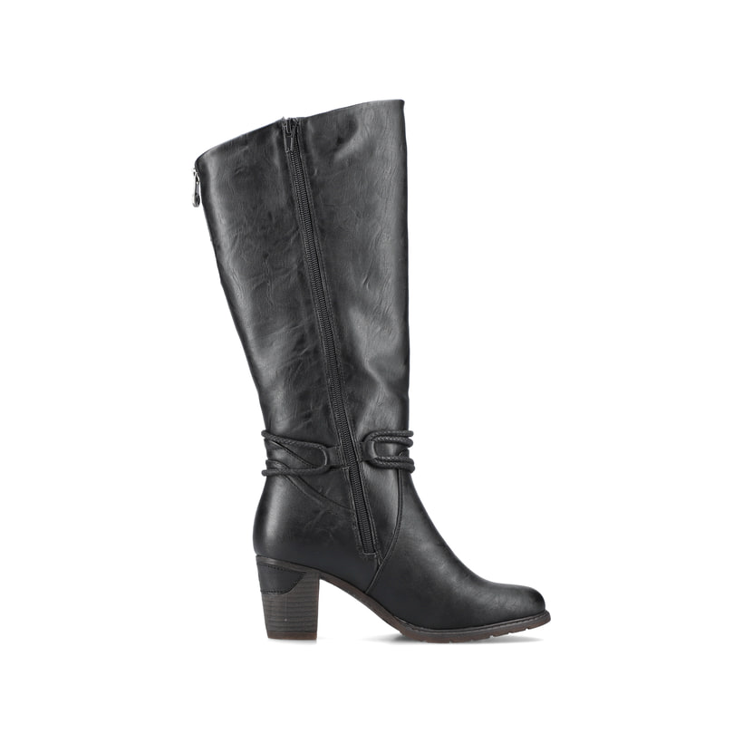 Rieker Artikelnummer 96059-00 Rieker Damen Hochschaftstiefel tiefschwarz Fabrikverkauf