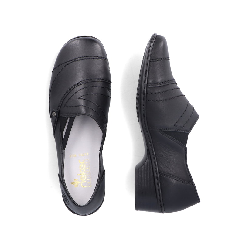 Rieker Artikelnummer 48260-01 Rieker Damen Slipper nachtschwarz Meist gekauft