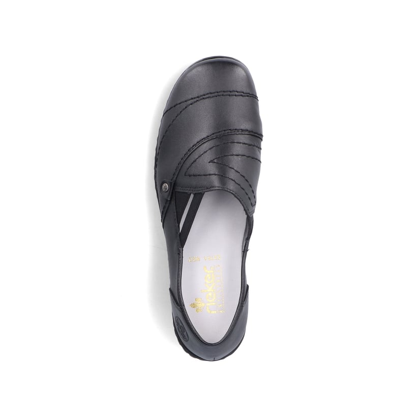 Rieker Artikelnummer 48260-01 Rieker Damen Slipper nachtschwarz Meist gekauft