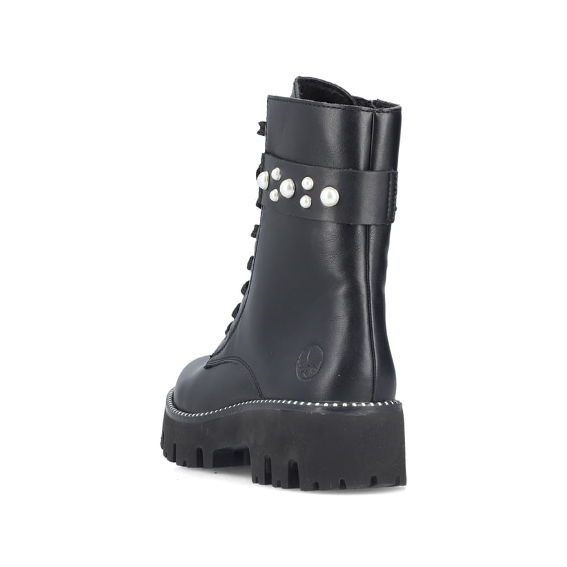 Rieker Artikelnummer Y3354-00 Rieker Damen Schnürstiefel mattschwarz Limitierter Zeitrabatt