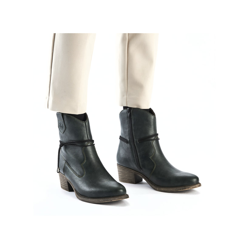 Rieker Artikelnummer 73158-54 Rieker Damen Stiefeletten blaugrün Fabrikpreis