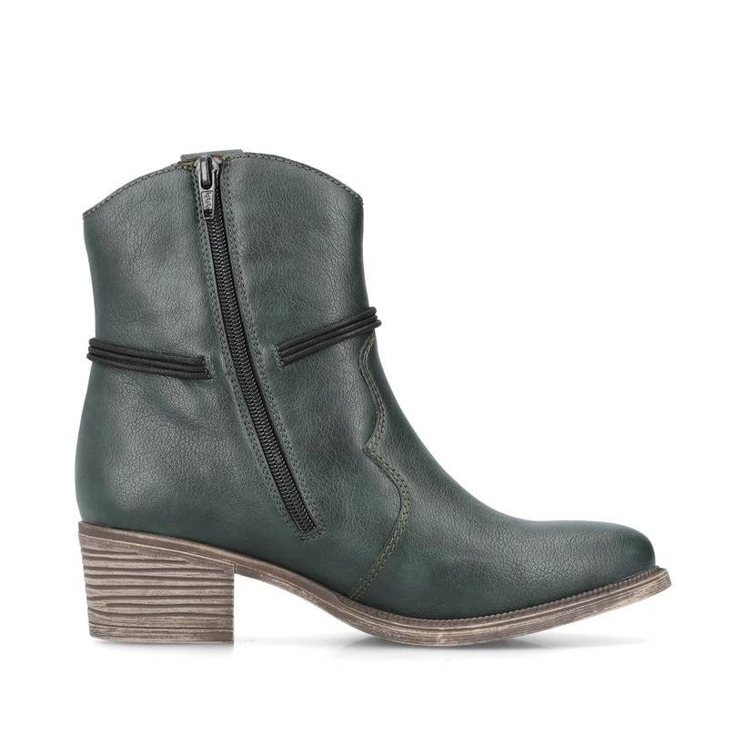 Rieker Artikelnummer 73158-54 Rieker Damen Stiefeletten blaugrün Fabrikpreis
