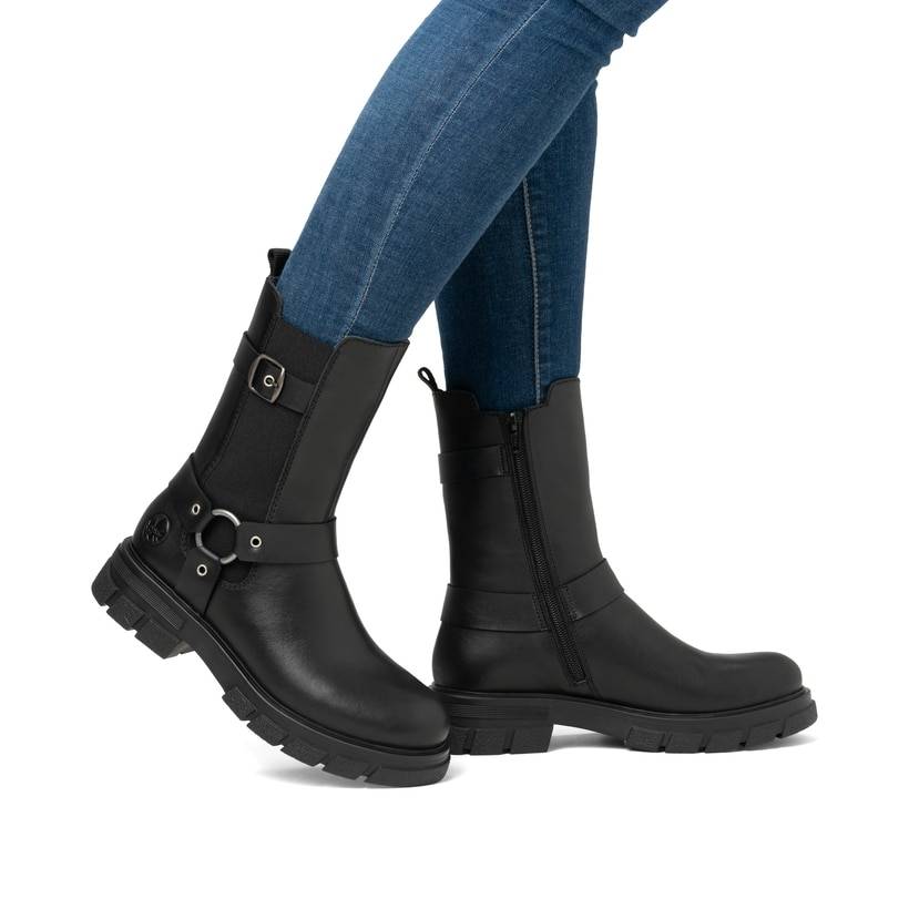 Rieker Artikelnummer Z9177-00 Rieker Damen Chelsea Boots mitternachtsschwarz Sonderangebot