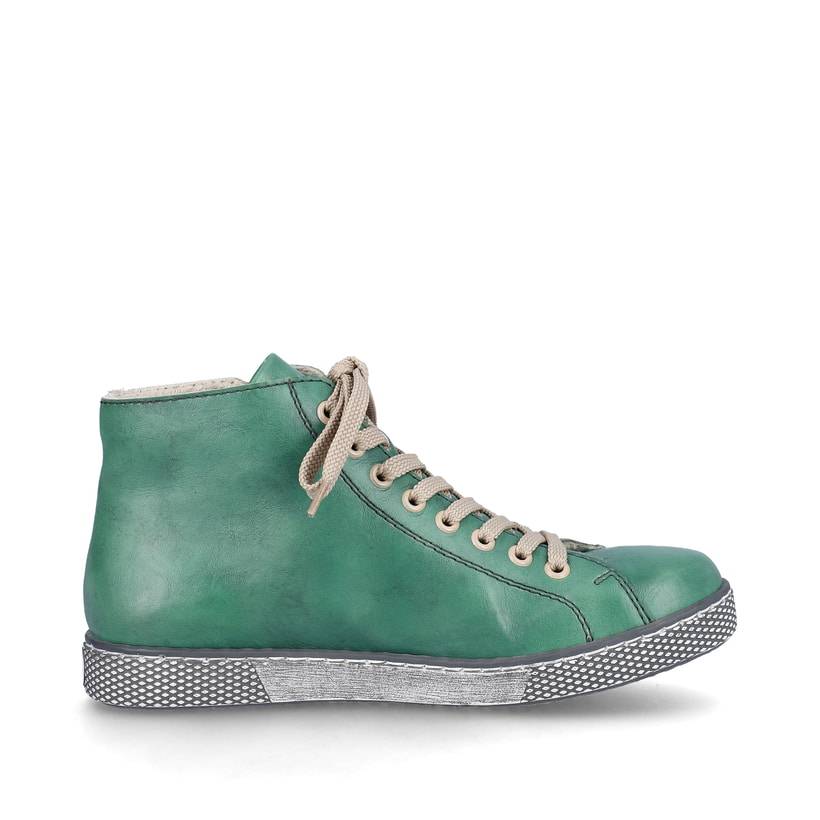 Rieker Artikelnummer Z1221-53 Rieker Damen Schnürschuhe smaragdgrün Rabatt