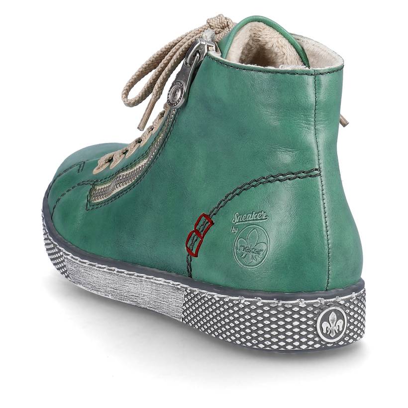 Rieker Artikelnummer Z1221-53 Rieker Damen Schnürschuhe smaragdgrün Rabatt