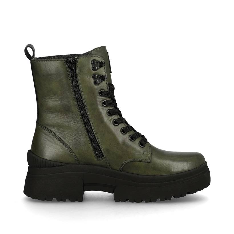 Rieker Artikelnummer W0371-52 Rieker Damen Schnürstiefel army-green black Günstig kaufen