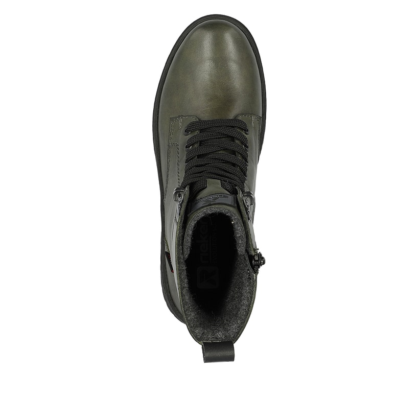 Rieker Artikelnummer W0371-52 Rieker Damen Schnürstiefel army-green black Günstig kaufen