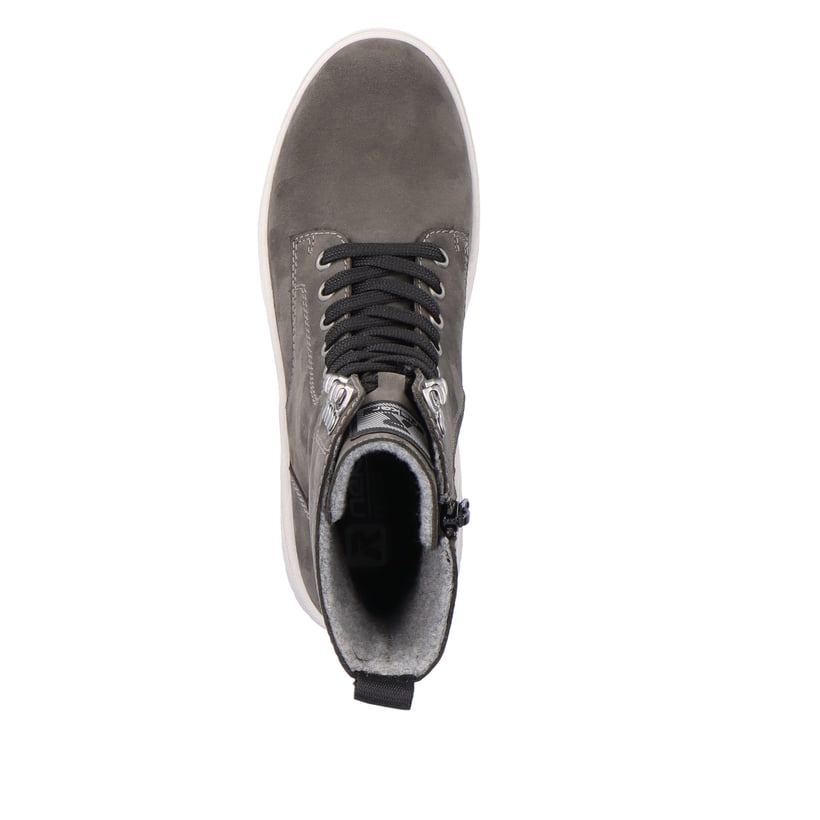 Rieker Artikelnummer W0371-42 Rieker Damen Schnürstiefel graphite Großer Ausverkauf