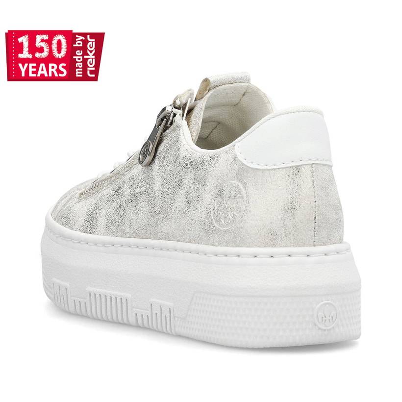 Rieker Artikelnummer M1953-60 Rieker Damen Sneaker Low grauweiss Flash Sale