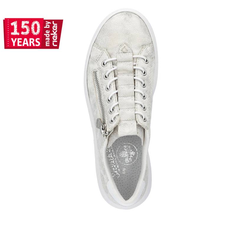 Rieker Artikelnummer M1953-60 Rieker Damen Sneaker Low grauweiss Flash Sale