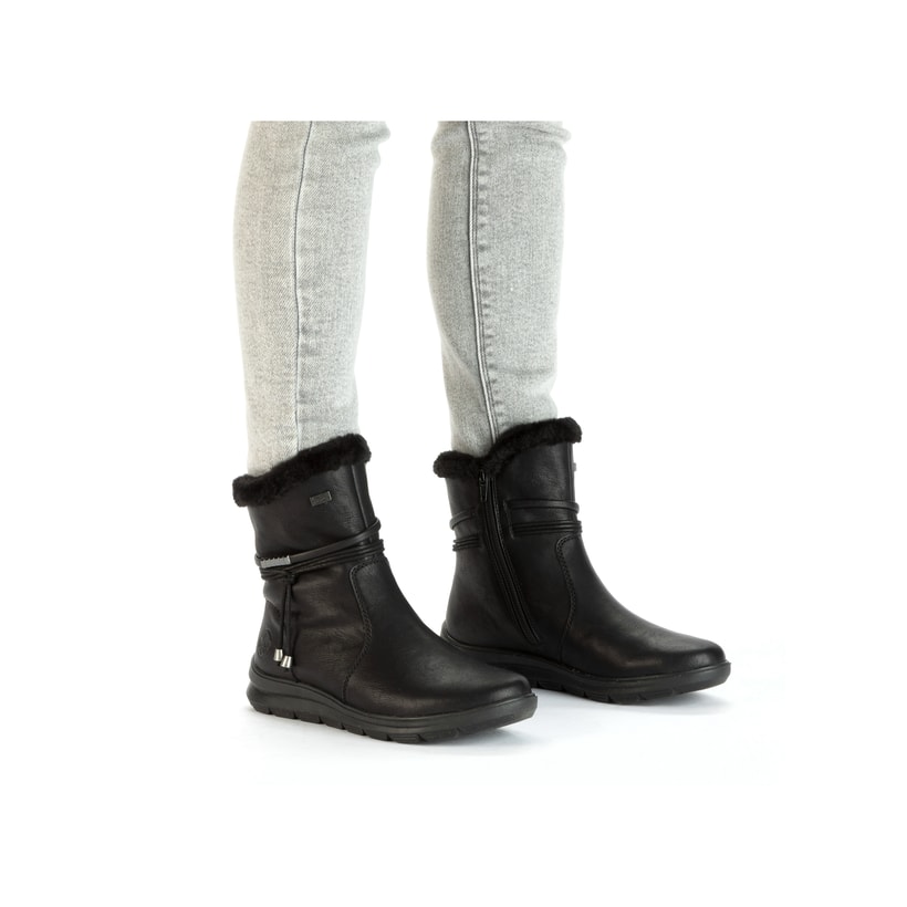 Rieker Artikelnummer Z0070-00 Rieker Damen Kurzstiefel tiefschwarz Begrenztes Angebot