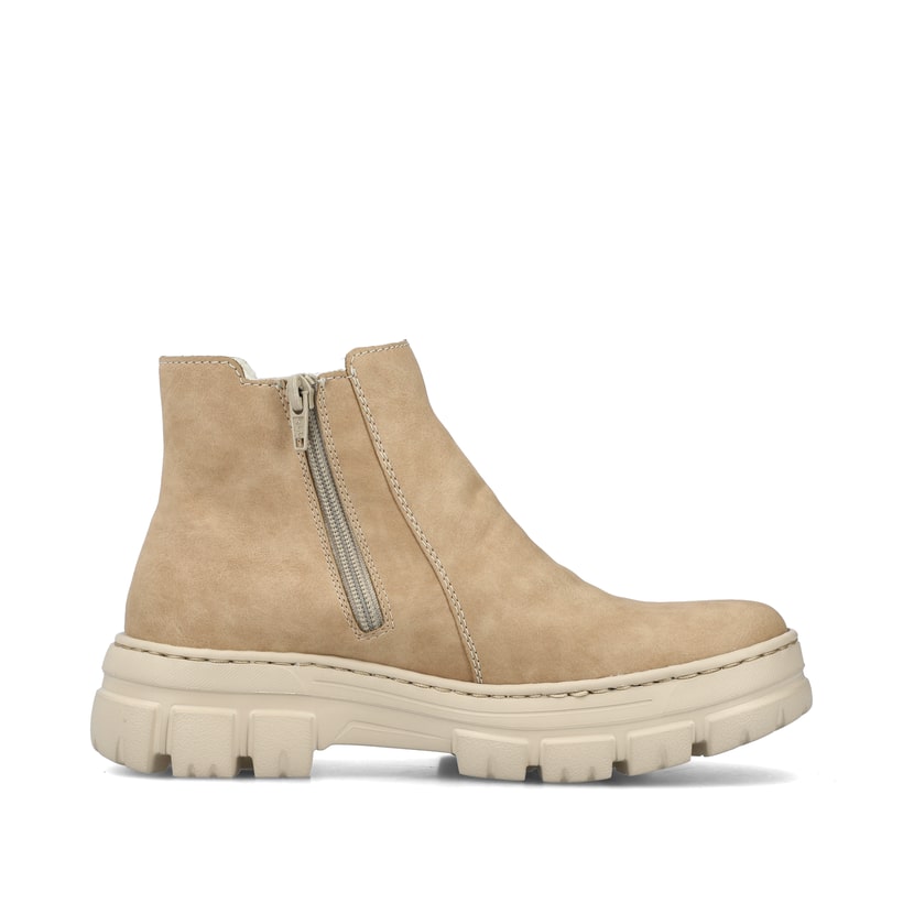 Rieker Artikelnummer Z7465-60 Rieker Damen Chelsea Boots sandbeige Online Shopping