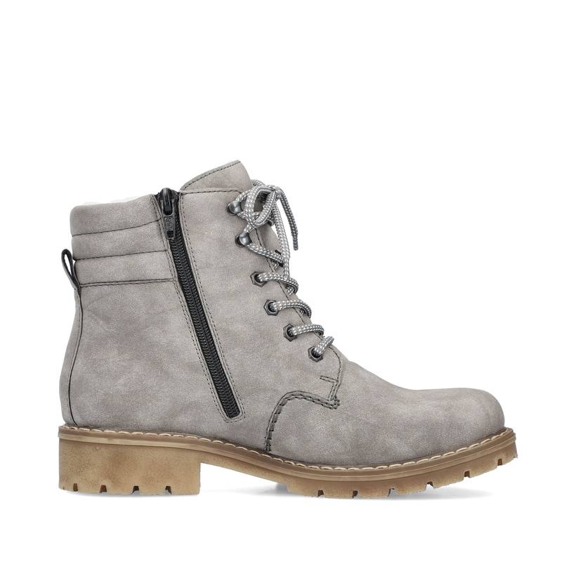 Rieker Artikelnummer Y9125-40 Rieker Damen Schnürstiefel mondgrau Exklusivangebot