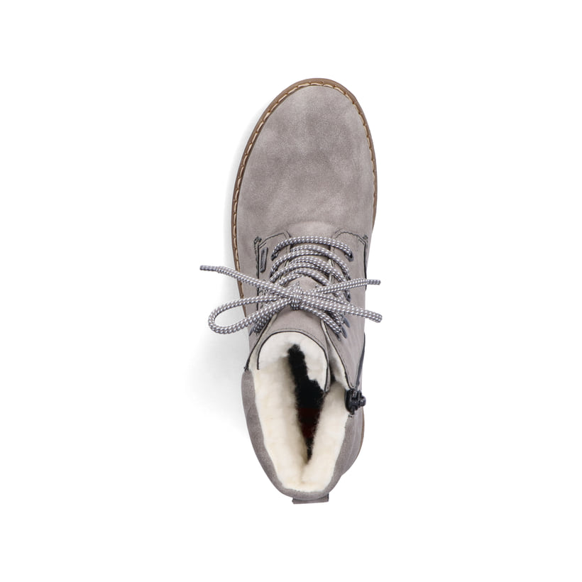 Rieker Artikelnummer Y9125-40 Rieker Damen Schnürstiefel mondgrau Exklusivangebot