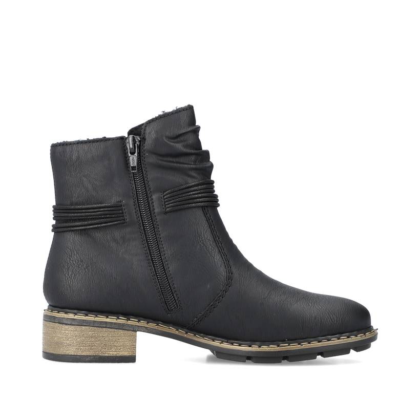Rieker Artikelnummer 77263-00 Rieker Damen Kurzstiefel nachtschwarz Preisnachlass