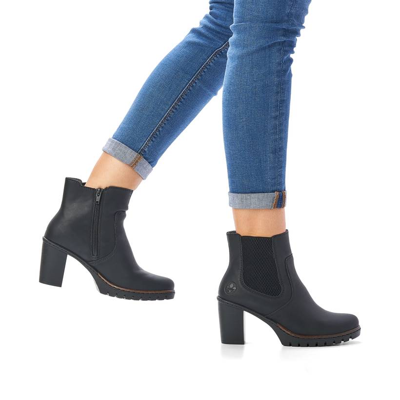 Rieker Artikelnummer Y2574-00 Rieker Damen Stiefeletten tiefschwarz Black Friday