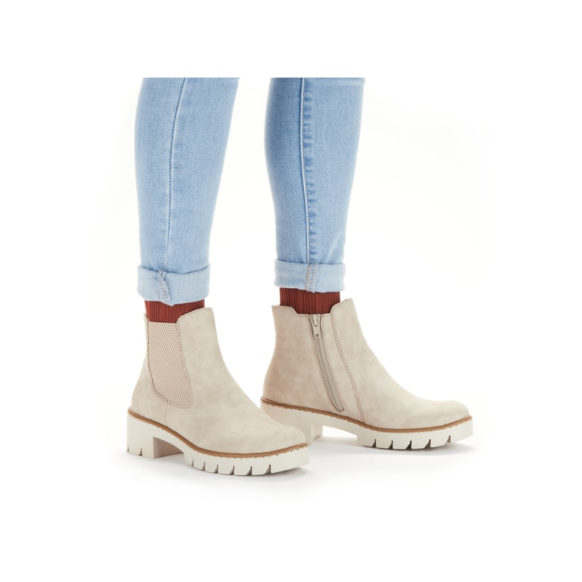 Rieker Artikelnummer X5772-60 Rieker Damen Chelsea Boots hellbeige Cyber Monday