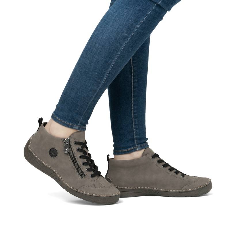 Rieker Artikelnummer 52514-42 Rieker Damen Schnürschuhe braungrau Weihnachtsangebot