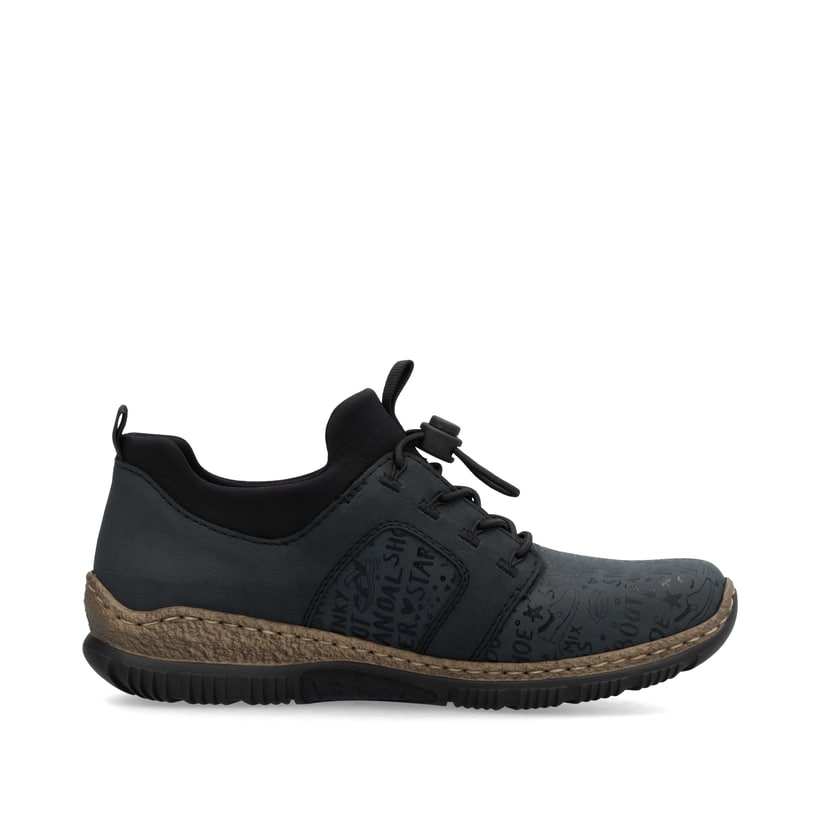 Rieker Artikelnummer N3295-14 Rieker Damen Slipper schwarzblau Osterangebot