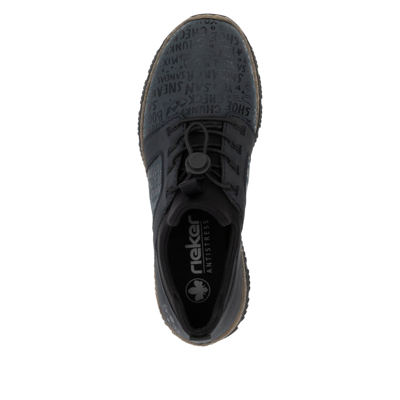 Rieker Artikelnummer N3295-14 Rieker Damen Slipper schwarzblau Osterangebot
