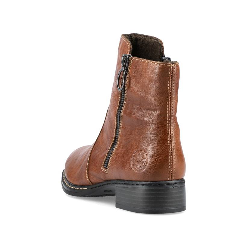 Rieker Artikelnummer 73450-22 Rieker Damen Stiefeletten karamellbraun Muttertagsangebot