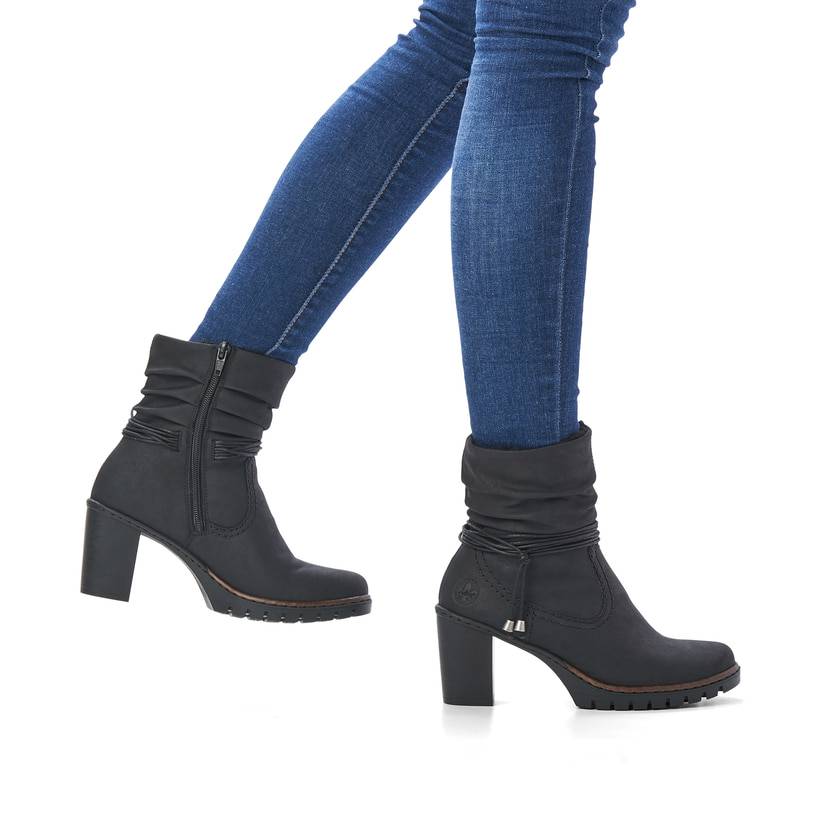 Rieker Artikelnummer Y2591-01 Rieker Damen Stiefeletten tiefschwarz Valentinstagsangebot