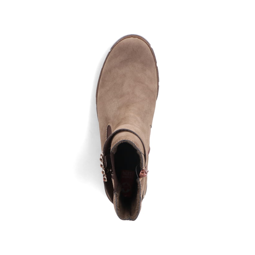 Rieker Artikelnummer Z3564-25 Rieker Damen Chelsea Boots beigebraun Jubiläumsangebot