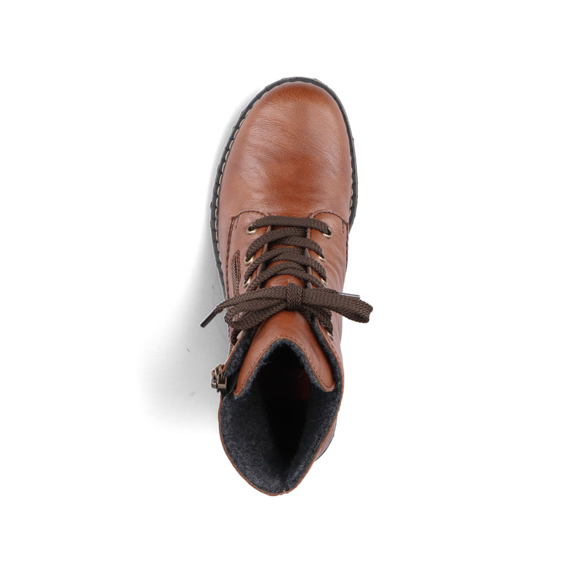 Rieker Artikelnummer 71204-22 Rieker Damen Schnürstiefel kastanienbraun Heißer Verkauf