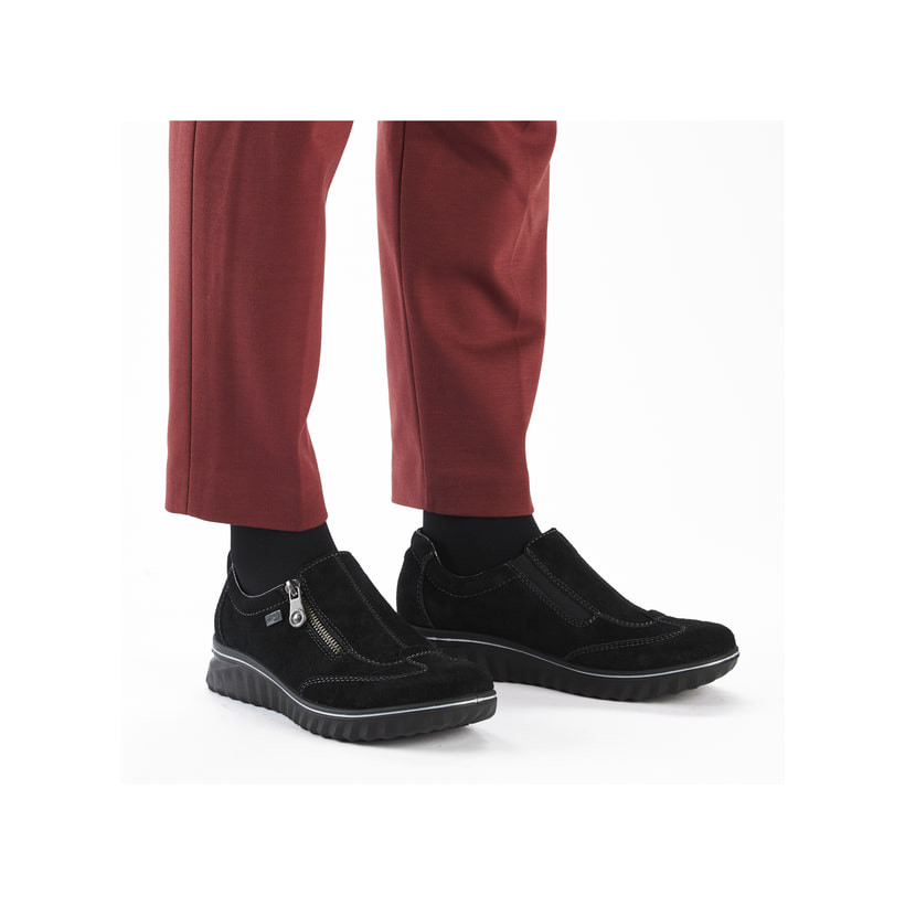 Rieker Artikelnummer 59071-00 Rieker Damen Slipper asphaltschwarz Neueste Mode
