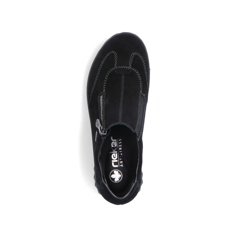 Rieker Artikelnummer 59071-00 Rieker Damen Slipper asphaltschwarz Neueste Mode